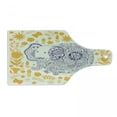 thumbnail image 1 of Oriental Cutting Board, Pattern with Floral Motifs and Cartoon Elephant, Decorative Tempered Glass Cutting and Serving Board, in 3 Sizes, by Ambesonne, 1 of 2