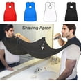 thumbnail image 4 of Tignapoo Men's Shaving Bib - Blue Beard Catcher for Easy Grooming and Bathroom Cleanup, Silk Material Apron for Hair Protection, 112x75cm, Adjustable and Easy to Clean, 4 of 6