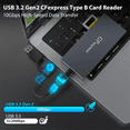 thumbnail image 2 of 6 in 1 CFexpress Type B Card Reader for CFexpress Type B/SD/TF//XD/MS,USB 3.2 Gen 2 10Gbps CFexpress Adapter Memory, 2 of 7