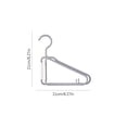 thumbnail image 4 of Foldable Plastic Clothes Hangers for Small Spaces - Space-Saving Collapsible Coat Hangers for Closets, 4 of 4