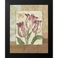 thumbnail image 2 of Gladding, Pamela 12x14 Black Modern Framed Museum Art Print Titled - Flower Trio I, 2 of 5