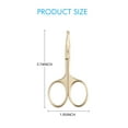 thumbnail image 2 of LIVINGO Nose Hair Scissors for Men Safety Curved Rounded Tip Stainless Steel, 3.75 inches Gold, 2 of 7