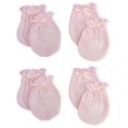 thumbnail image 1 of Infant Mittens, Pink - Pack of 4, 1 of 1