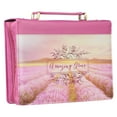 thumbnail image 4 of Christian Art Gifts Fashion Bible Cover Amazing Grace Scenic Faux Leather, Pink, Large, 4 of 6