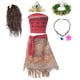 thumbnail image 5 of Disney Girls Moana Vaiana Cosplay Children Carnival Tassel Dress Clothing Set Kids Princess Summer Beach Dress Party Costume, 5 of 5
