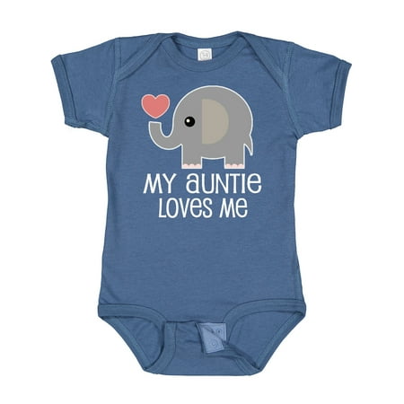

Inktastic My Auntie Loves Me Niece Gift Baby Boy or Baby Girl Bodysuit
