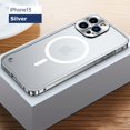 thumbnail image 1 of Funda de marco de Metal de lujo para IPhone 14 Plus 13 12 mini Pro Max, carcasa protectora para IPhone 11 Pro, cubierta de protección de lente de aluminio Fivean unisex, 1 of 2