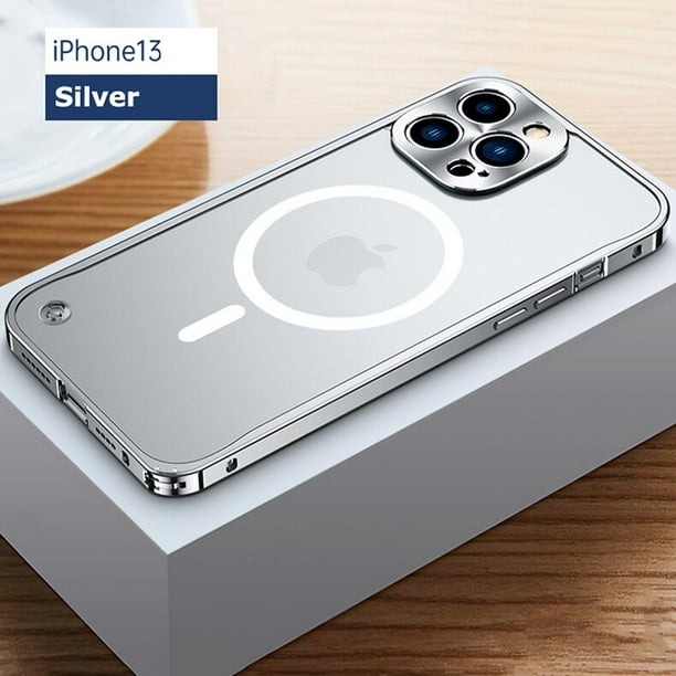 Funda de marco de Metal de lujo para IPhone 14 Plus 13 12 mini Pro Max, carcasa protectora para IPhone 11 Pro, cubierta de protección de lente de aluminio Fivean unisex