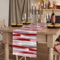 thumbnail image 2 of Table Runners 70 Inches Long Dress Scarves, Red Pink Gray Stripes Farmhouse Coffee/Dining/Kitchen Table Decor, Holiday Table Runner, Modern Abstract Minimalist Retro 13x70 Inch, 2 of 9