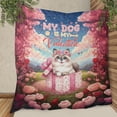 thumbnail image 3 of My Cat is My Valentine Cute Siamese in Gift Box Quilt Blanket Cat Lover Kitten Owner Gifts Cozy Comforter Throw Blanket - 3006, 3 of 5