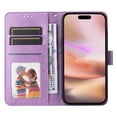 thumbnail image 2 of Funda tipo cartera GANGXUN para iPhone 16 , diseño girasol, cuero PU, soporte, cierre magnético, tarjetero, 2 of 5