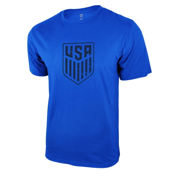 Icon Sports U.S. Soccer Federation USMNT Logo Adult T-Shirt Royal Blue Color - Medium