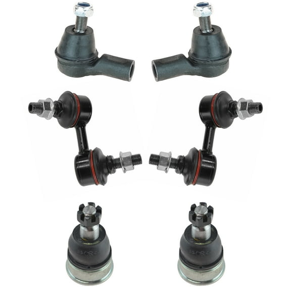TRQ Front Ball Joint Tie Rod End Sway Bar Link Steering Suspension Kit Set 6pc PSA65162 Fits select: 2002-2003 ACURA RSX TYPE-S