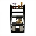 thumbnail image 1 of Convenience Concepts Designs2Go Trestle Bookcase in Black Wood Finish, 1 of 3