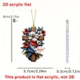 thumbnail image 3 of SLYNSHome 4th of July Ornaments Cross Flowers Hanging Pendants Red White Blue America Flag Ornaments for Party Decor, 3 of 8