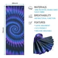 thumbnail image 2 of Blue Purple Tie Dye Mandala Pattern Hot Yoga Mat Towel Non Slip for Hot Yoga - Quick-Drying Yoga Mat Cover with 4 Corner Pockets with Travel Bag - Hot Yoga Towel Non Slip 74"x26", 2 of 6
