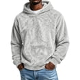 thumbnail image 2 of ZUBMGKTE Men's Fuzzy Sherpa Sweatshirt Fashion Pullover Fleece Hoodies Sweatshirt for Men, 2 of 7