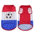 thumbnail image 2 of 2026 World Cup Pet Breathable Mesh Dog T-Shirt Lightweight Athletic Style Knit Fabric Short Sleeve Tee for Small Dogs Puppy XS-XXL Game Day Outfit, 2 of 5