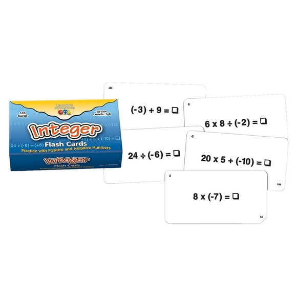 Tarjetas flash de números enteros Learning Advantage