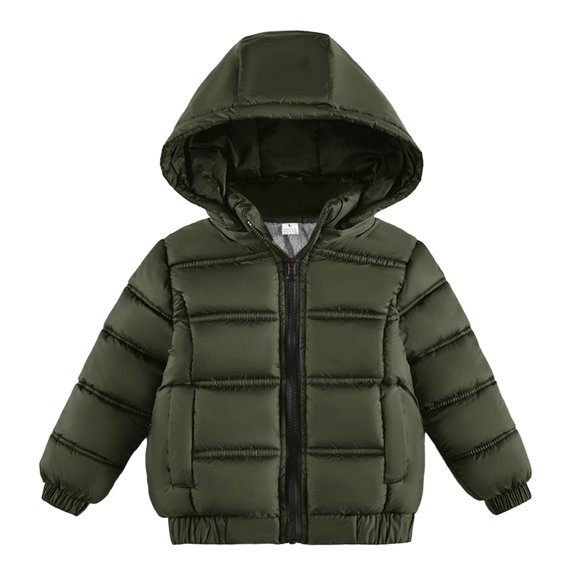 Boys Coat Winter Jacket Kids Hooded Outwear Zipper Windproof Thick Warm Baby Apparel for Toddlers