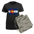 thumbnail image 5 of CafePress - Colorado Flag Women's Dark Pajamas - Women's Short Sleeve Print T-Shirt and Pants Dark Cotton Pajama Set, 5 of 7