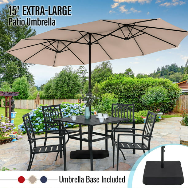 Mf Studio 15ft Double Sided Patio, Extra Large Outdoor Umbrella Cover