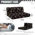 thumbnail image 7 of Uorisanigo RV Dinette Cushion Covers Leopard Paw Print Camper Seat Covers Dinette Booth, Replacement Couch Cushion Slipcovers Washable Camper Accessories Fits RV Bench Seat, 7 of 7