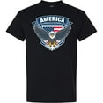 thumbnail image 3 of Inktastic America with Eagle Shield and Banner T-Shirt, 3 of 5