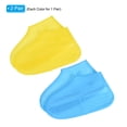 thumbnail image 3 of M Waterproof Silicone Shoe CoversNon-Slip Overshoes Protectors Rain Galoshes, Blue Yellow, 2 Pairs, 3 of 6