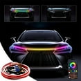 thumbnail image 2 of Kyusrd Summer Savings Accessories Special Deals!Car RGB Illusory Daytime Running Light APP Mobile Bluetooth Control Light Strip Driving Light Strip 240CM,C, 2 of 9