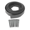 thumbnail image 2 of Landscape Edging Kit, 5m PE Garden Edging Border with Spiral Spikes, Fit for Flower Beds and Pathways, No Dig DIY Landscaping Projects, 2 of 7