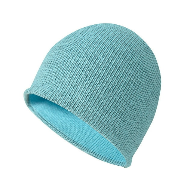 Sombreros para hombre y mujer, sin ala, resistentes al viento, cálidos, reflectantes, de lana de punto, para la noche.