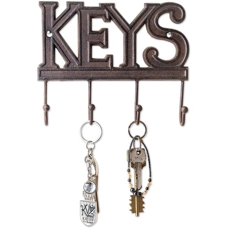 Comfify Key Holder - Keys - Wall Mounted Key Hook - Rustic Western