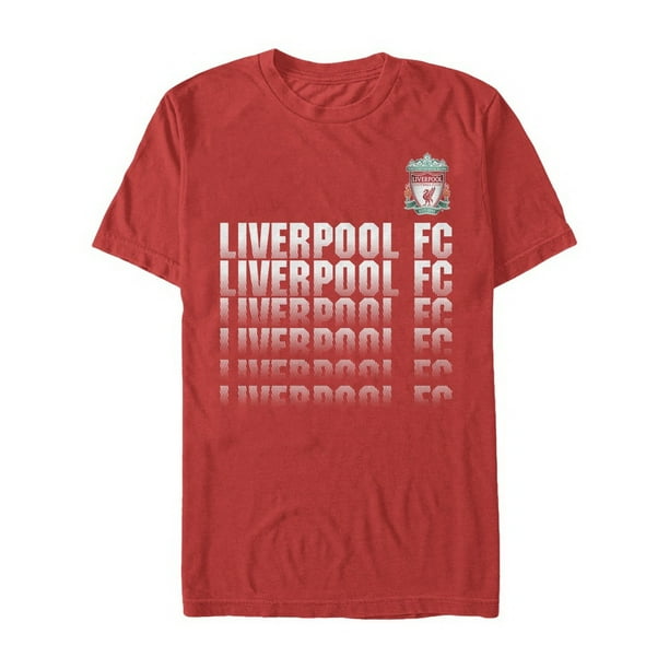 Liverpool FC Men's Liverpool Football Club Team Name Fade TShirt Red
