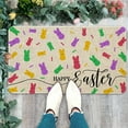 thumbnail image 3 of Roszwtit Happy Easter Door Mat 30 X 17 Inch Easter Bunny Welcome Peeps Doormat Indoor Outdoor Entrance Floor Rug Non Slip Spring Easter Decor Low Profile Mats, 3 of 6