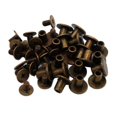 thumbnail image 4 of 20x Aleación Chicago Tornillos Remache de uñas Botón de Chicago para decoración de cuero DIY Libro de documentos Álbum Encuadernación Ranurado Bronce verde Macarena Atornille los pernos de remaches, 4 of 6