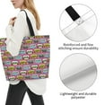 thumbnail image 3 of Disketp Retro Cassette Tote Bag for Women, Handbag Shoulder Tote Bag, for Shopping and Travel, 3 of 8