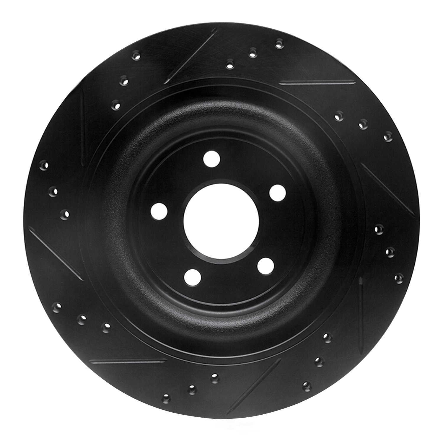 Dynamic Friction Company 633-20018R DFC Brake Rotor - Drilled And Slotted - Black