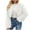 White, variant on Lovskoo Women's Fashion Cropped Faux Fur Jacket Long Sleeve Open Front Cardigan Casual Fluffy Parka Short Coat Beige