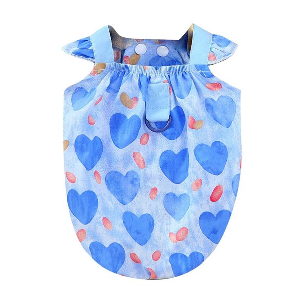 Ropa para Mascotas Primavera y Verano Nuevos Productos Accesorios para Mascotas Perro Pequeño 24 Camisa Corazón Melocotón