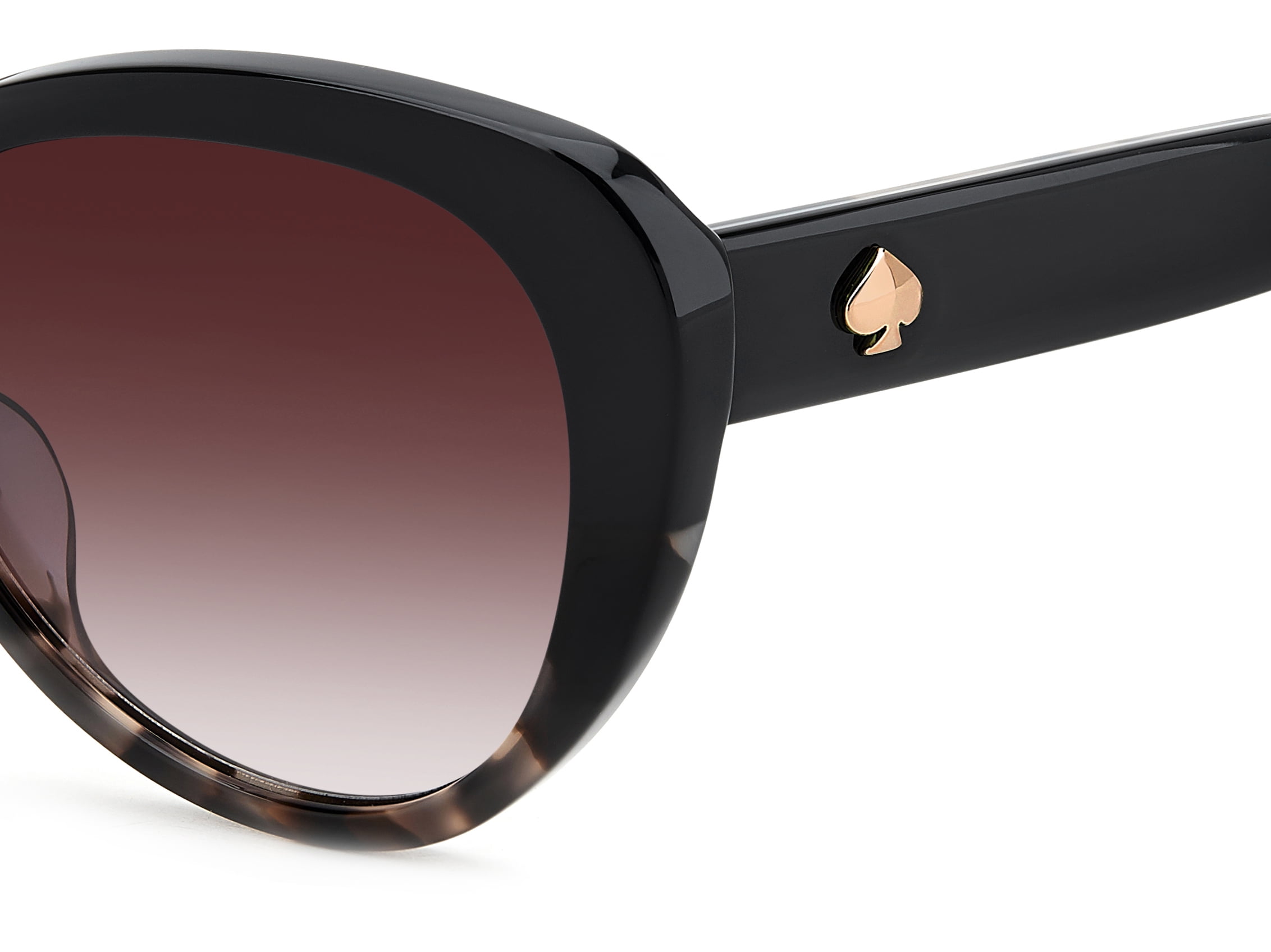 Kate Spade Women's Josi/S Sunglasses w/Case, Black Pink Havana