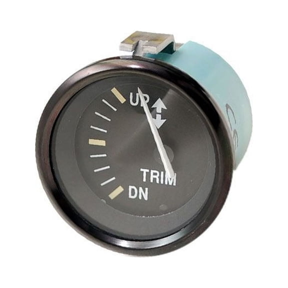 Teleflex Boat Trim Gauge 64391 | 2 1/8 Inch Mercury Volvo Yamaha Black