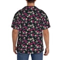 thumbnail image 3 of Kdxio Men's Hawaiian Shirt for Men Short Sleeve Shirt Daisies Flowers Summer Casual Holiday Beach Button Down T-Shirts, 3 of 7