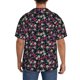 thumbnail image 3 of Balery Daisies Flowers Camisa Casual de Manga Corta con Botones para Hombre, Texturizada, Estilo Cubano, para Playa, Verano-3X-Large, 3 of 5