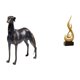 thumbnail image 1 of Estatua de perro de resina,Estatua de perro de resina con forma de animal,Escultura coleccionable para escritorio,decoración del hogar,Escultura abstracta de fuego,Estatua de arte, 1 of 8