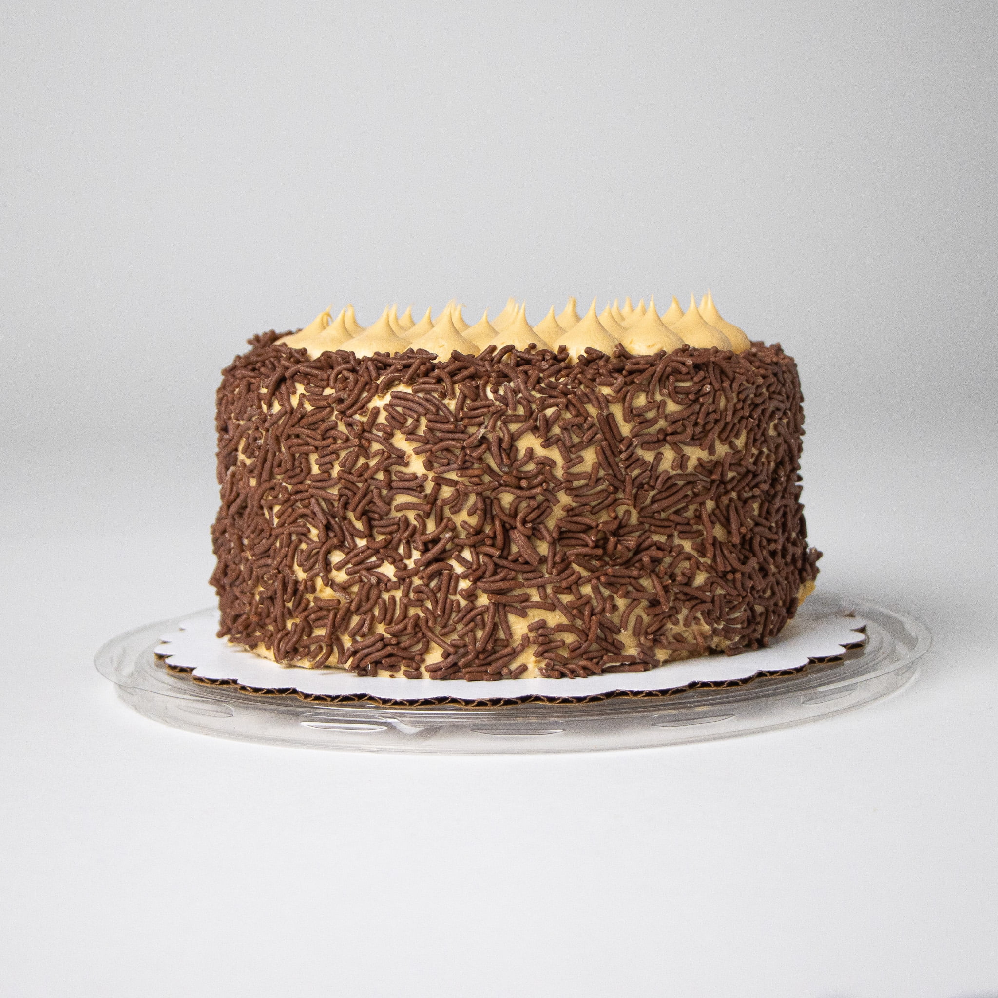 Carlo's Bakery Buddy's Choc Cake 6" Salted Caramel Buttercream Icing, Box, Regular, 3lb 6oz, 1 Count