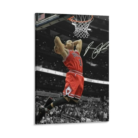 Derrick Rose Poster Canvas Poster Home Decor Poster Wall Art Hanging Picture Print Bedroom Decorative Painting Posters Room Aesthetic 16x24inch(40x60cm)