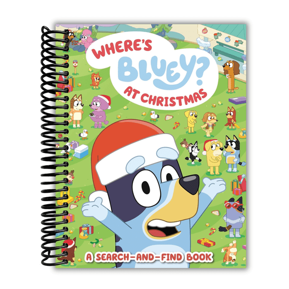 Where's Bluey? At Christmas: A Search-and-Find Book (Spiral Bound)