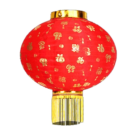 Tizuqe Chinese Lantern Red Traditional Hanging Lamp New Year Spring Festival Decoration Silk Cloth Lanterns with Tassel Gifts
