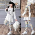 thumbnail image 2 of Leggings Longs Imprimés Floraux pour Filles, Pantalons Extensibles, 2 of 4